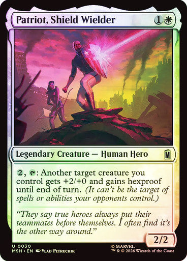 Patriot, Shield Wielder - (Foil): Marvel Super Heroes
