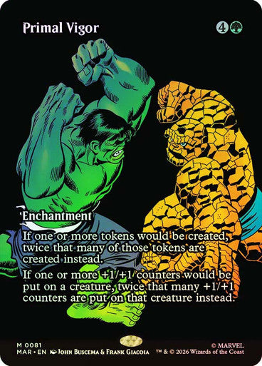 Primal Vigor (Borderless) (#081) - (Foil): Marvel Universe