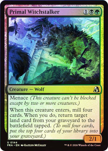 Primal Witchstalker - (Foil): Reality Fracture