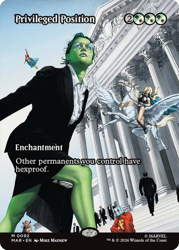 Privileged Position (Borderless) (#092): Marvel Universe