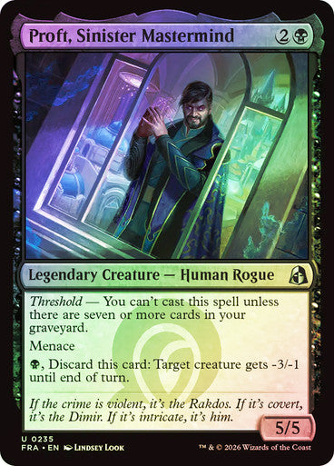 Proft, Sinister Mastermind - (Foil): Reality Fracture