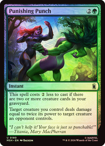Punishing Punch - (Foil): Marvel Super Heroes