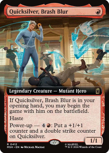 Quicksilver, Brash Blur (Extended Art) (#412): Marvel Super Heroes