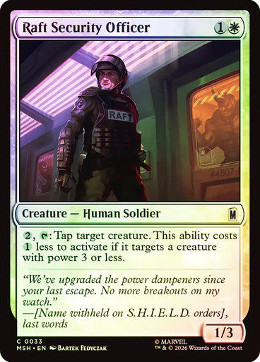 Raft Security Officer - (Foil): Marvel Super Heroes