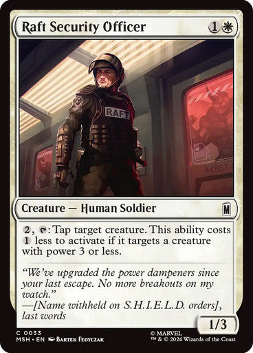 Raft Security Officer: Marvel Super Heroes