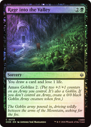 Rage into the Valley - (Foil): The Hobbit