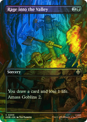 Rage into the Valley (Borderless) (#200) - (Foil): The Hobbit
