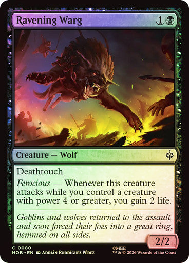 Ravening Warg - (Foil): The Hobbit