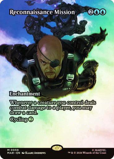 Reconnaissance Mission (Borderless) (#059) - (Foil): Marvel Universe