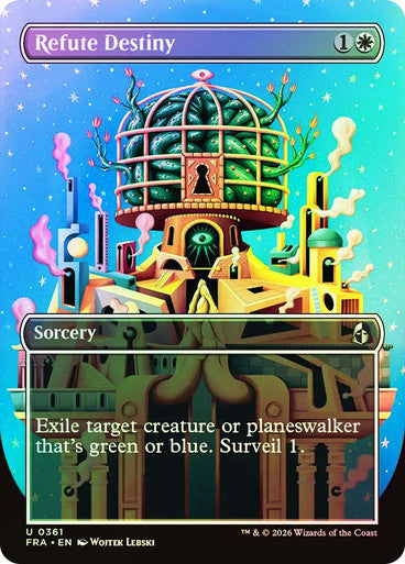 Refute Destiny (Borderless) (#361) - (Foil): Reality Fracture