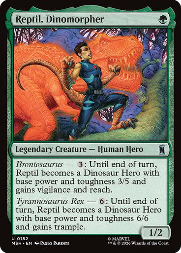 Reptil, Dinomorpher: Marvel Super Heroes
