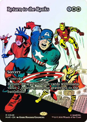 Return to the Ranks (Borderless) (#048) - (Foil): Marvel Universe