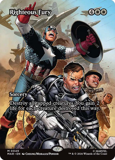 Righteous Fury (Borderless) (#049): Marvel Universe
