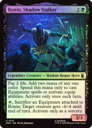 Ronin, Shadow Stalker - (Foil): Marvel Super Heroes