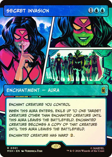 Secret Invasion (Showcase, Borderless) (#301) - (Foil): Marvel Super Heroes