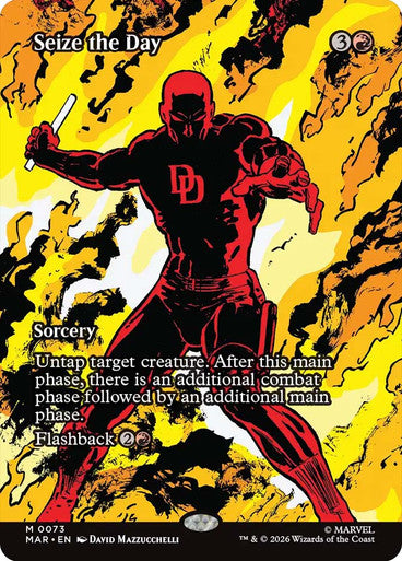 Seize the Day (Borderless) (#073): Marvel Universe