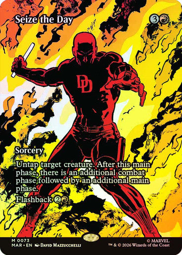 Seize the Day (Borderless) (#073) - (Foil): Marvel Universe