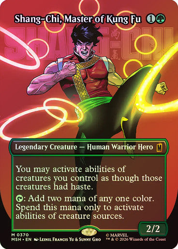 Shang-Chi, Master of Kung Fu (Borderless) (#370) - (Foil): Marvel Super Heroes