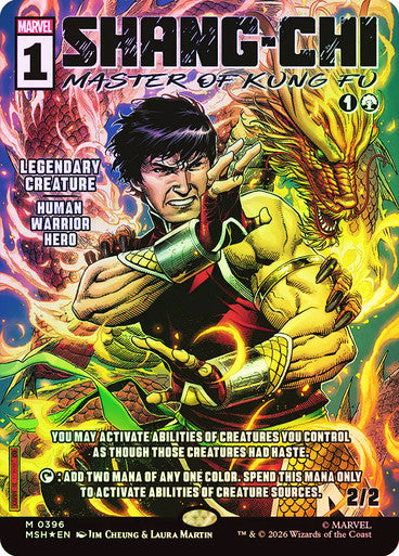 Shang-Chi, Master of Kung Fu (Borderless) (#396) - (Foil): Marvel Super Heroes