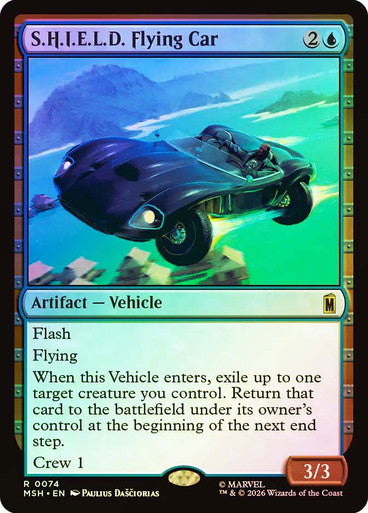 S.H.I.E.L.D. Flying Car - (Foil): Marvel Super Heroes