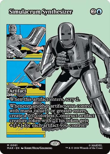 Simulacrum Synthesizer (Borderless) (#061): Marvel Universe