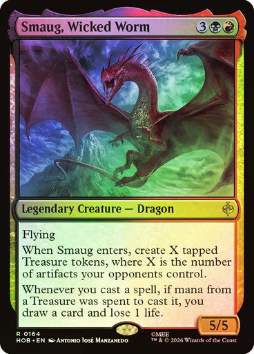 Smaug, Wicked Worm - (Foil): The Hobbit
