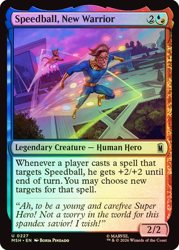 Speedball, New Warrior - (Foil): Marvel Super Heroes