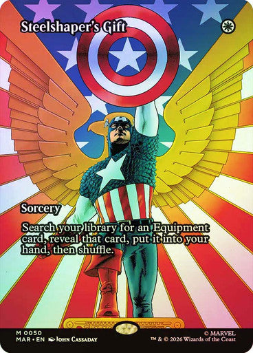 Steelshaper's Gift (Borderless) (#050) - (Foil): Marvel Universe