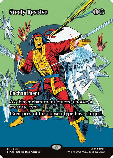 Steely Resolve (Borderless) (#083): Marvel Universe