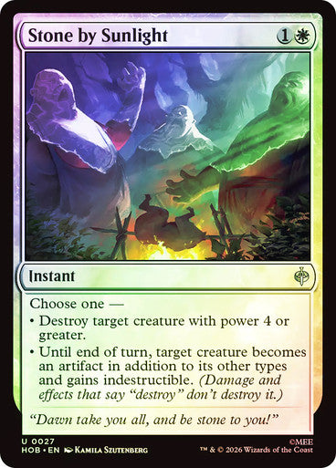 Stone by Sunlight - (Foil): The Hobbit
