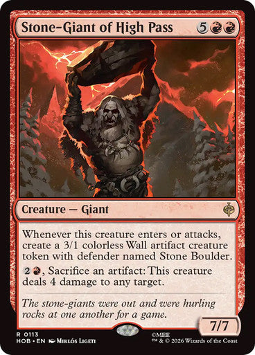 Stone-Giant of High Pass: The Hobbit