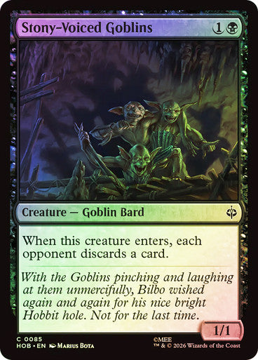 Stony-Voiced Goblins - (Foil): The Hobbit