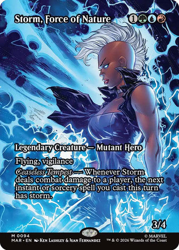 Storm, Force of Nature (Borderless) (#094): Marvel Universe