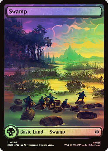 Swamp (Full Art) (#196) - (Foil): The Hobbit
