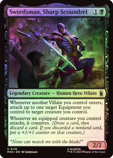 Swordsman, Sharp Scoundrel - (Foil): Marvel Super Heroes