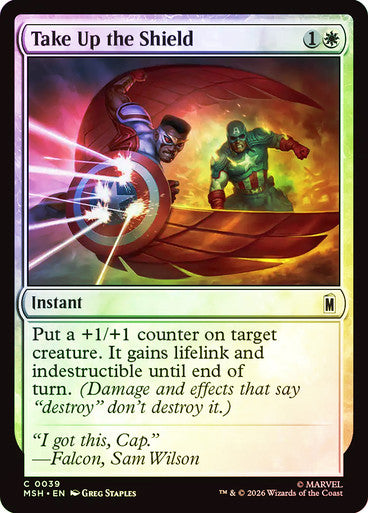 Take Up the Shield - (Foil): Marvel Super Heroes