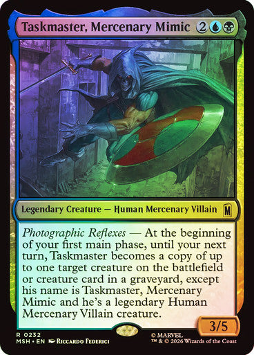 Taskmaster, Mercenary Mimic - (Foil): Marvel Super Heroes
