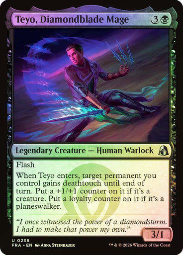 Teyo, Diamondblade Mage - (Foil): Reality Fracture