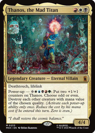Thanos, the Mad Titan: Marvel Super Heroes