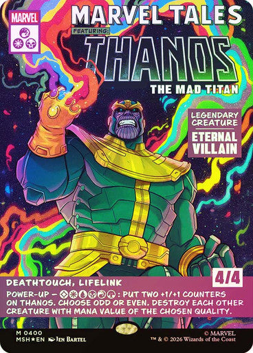 Thanos, the Mad Titan (Borderless) (#400) - (Foil): Marvel Super Heroes