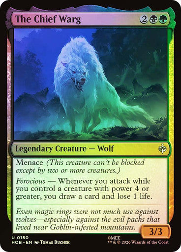 The Chief Warg - (Foil): The Hobbit