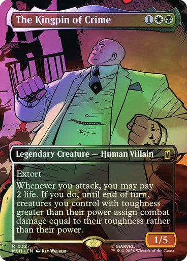 The Kingpin of Crime (Borderless) (#327) - (Foil): Marvel Super Heroes