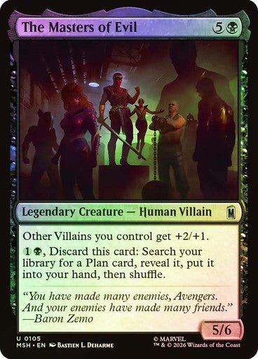 The Masters of Evil - (Foil): Marvel Super Heroes