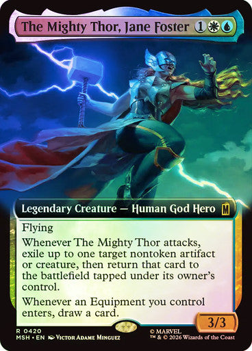 The Mighty Thor, Jane Foster (Extended Art) (#420) - (Foil): Marvel Super Heroes