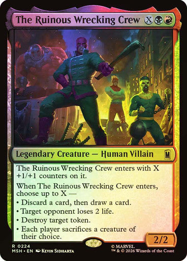 The Ruinous Wrecking Crew - (Foil): Marvel Super Heroes
