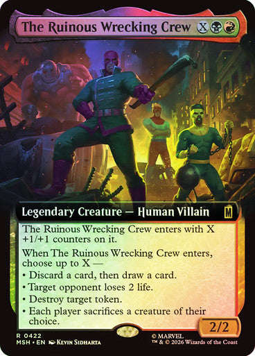 The Ruinous Wrecking Crew (Extended Art) (#422) - (Foil): Marvel Super Heroes