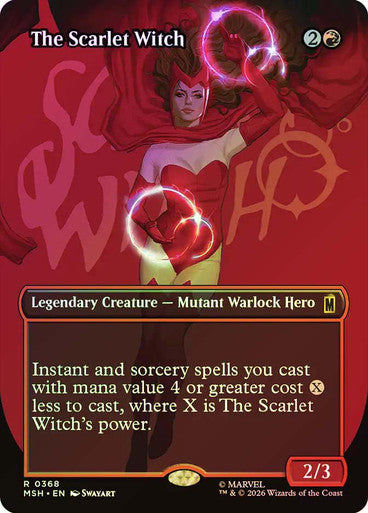 The Scarlet Witch (Borderless) (#368) - (Foil): Marvel Super Heroes