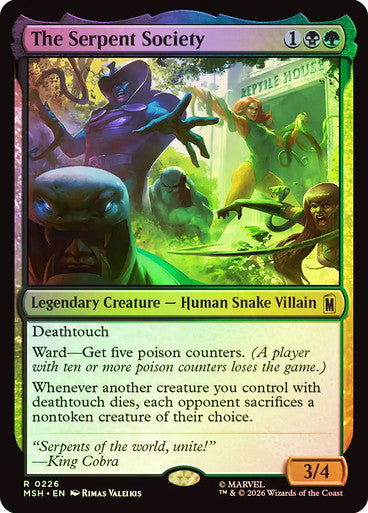 The Serpent Society - (Foil): Marvel Super Heroes