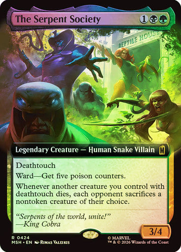 The Serpent Society (Extended Art) (#424) - (Foil): Marvel Super Heroes