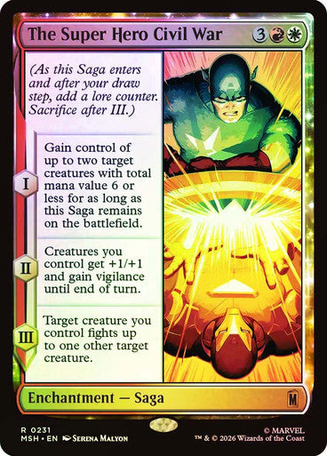 The Super Hero Civil War - (Foil): Marvel Super Heroes
